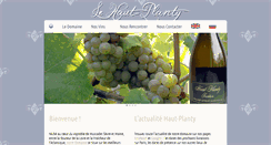 Desktop Screenshot of muscadet-haut-planty.com