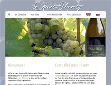 Tablet Screenshot of muscadet-haut-planty.com